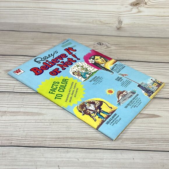 Whitman Ripleys Believe It or Not 1979 Facts Coloring Book Vintage Unused USA - Picture 3 of 7